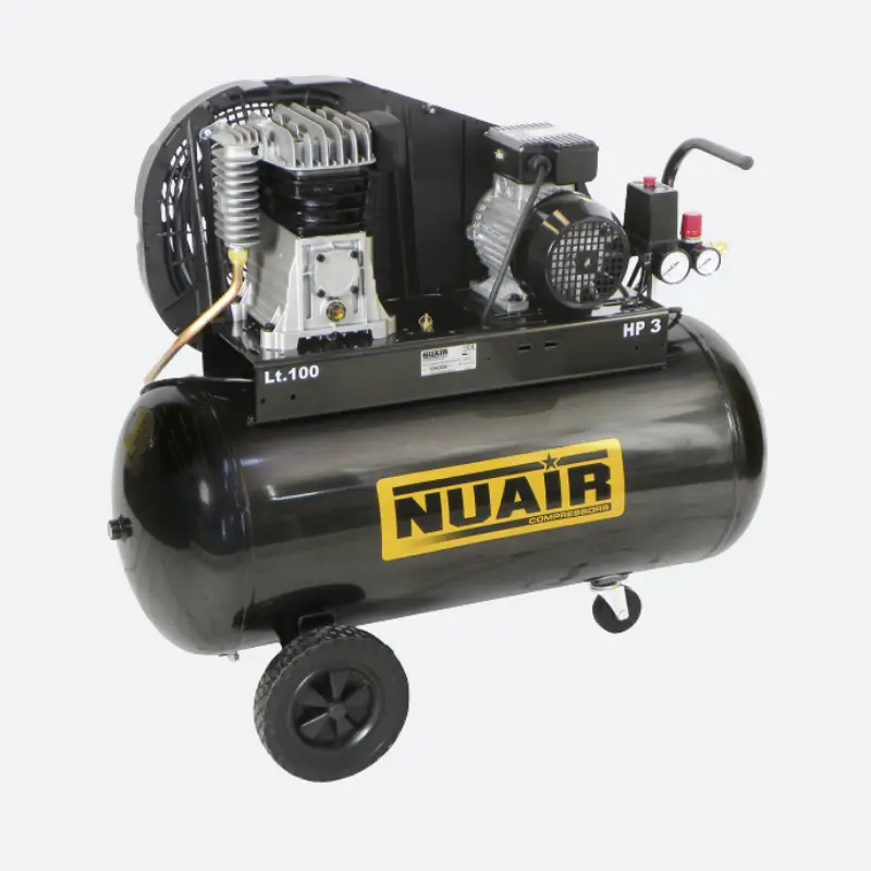 Compresseur à piston NUAIR 3CV 100l monophasé 230Vca